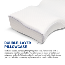 Load image into Gallery viewer, Spinarez Double-Sided adjustable memory foam pillow-Anti Dust mite, Ergonomic design, Breathable fabric