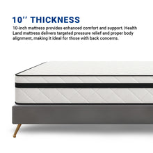 Load image into Gallery viewer, Spinarez Health Land 10” Tilam US Hybrid Spring Mattress Euro Top Comfort Medium Firm, Tilam Single, Tilam Queen