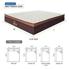 Load image into Gallery viewer, Spinarez Health Lite 10” Tilam US Hybrid Spring Mattress Euro Top Firm Edge Support Medium Firm Tilam Single Tilam Queen