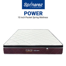 Load image into Gallery viewer, Spinarez Power 10” Tilam Individual Pocket Spring Mattress Euro Top Comfort Motion Isolation Medium Firm, Tilam Queen