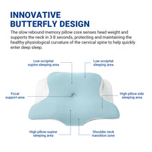 Load image into Gallery viewer, Spinarez Butterfly Shaped Neck Protection Memory Foam Pillow-Relaxing Cervical Support & Pain Relief