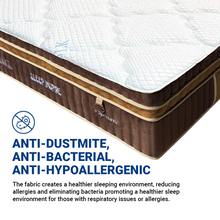 Load image into Gallery viewer, Spinarez Sleep Inspire 14" Pocket Spring Mattress with Natural Latex Topper | Anti-Dustmite, Anti-Bacterial, Hypoallergenic | Ice Silk Soft Fabric, Double Euro Top Border, Firmness 5/10 | 12-Year Warranty