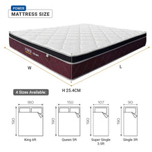 Load image into Gallery viewer, Spinarez Power 10” Tilam Individual Pocket Spring Mattress Euro Top Comfort Motion Isolation Medium Firm, Tilam Queen
