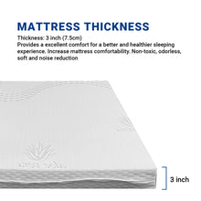 Load image into Gallery viewer, SpinaRez 3&quot; Latex Feel Foam Tri Fold Foldable Mattress - Single (3ft)
