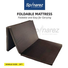 Load image into Gallery viewer, SpinaRez Single Tri-Fold Mattress Tilam Lipat Bujang 2 inch High Quality Foam With Carry Bag
