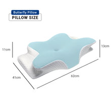 Load image into Gallery viewer, Spinarez Butterfly Shaped Neck Protection Memory Foam Pillow-Relaxing Cervical Support &amp; Pain Relief
