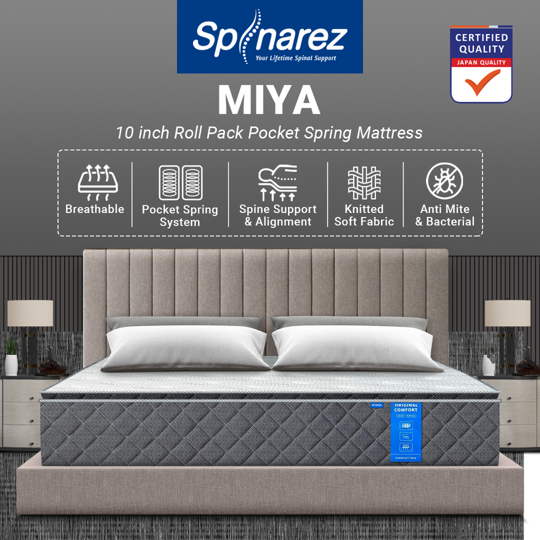 [FREE SHIPPING] Tilam Firm 25cm or 30cm Pillow Top Pocket Spring  Mattress 10'' or 12
