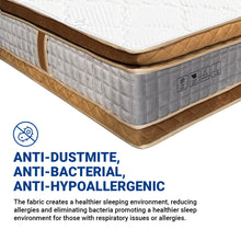 Load image into Gallery viewer, Spinarez Sleep Imperial 15&quot; Pocket Spring Mattress with Natural Latex Topper, Ice Silk Soft Fabric, Euro Top &amp; Pillow Top Design, Anti-Dustmite, Anti-Bacterial, Hypoallergenic - Firmness 5/10, 15 Year Warranty
