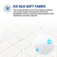 Load image into Gallery viewer, Spinarez Sleep Infinity 13&quot; Pocket Spring Mattress with Natural Latex Topper, Ice Silk Fabric, Euro Top Design, Anti-Dustmite &amp; Anti-Bacterial, Medium Firmness - 12 Years Warranty
