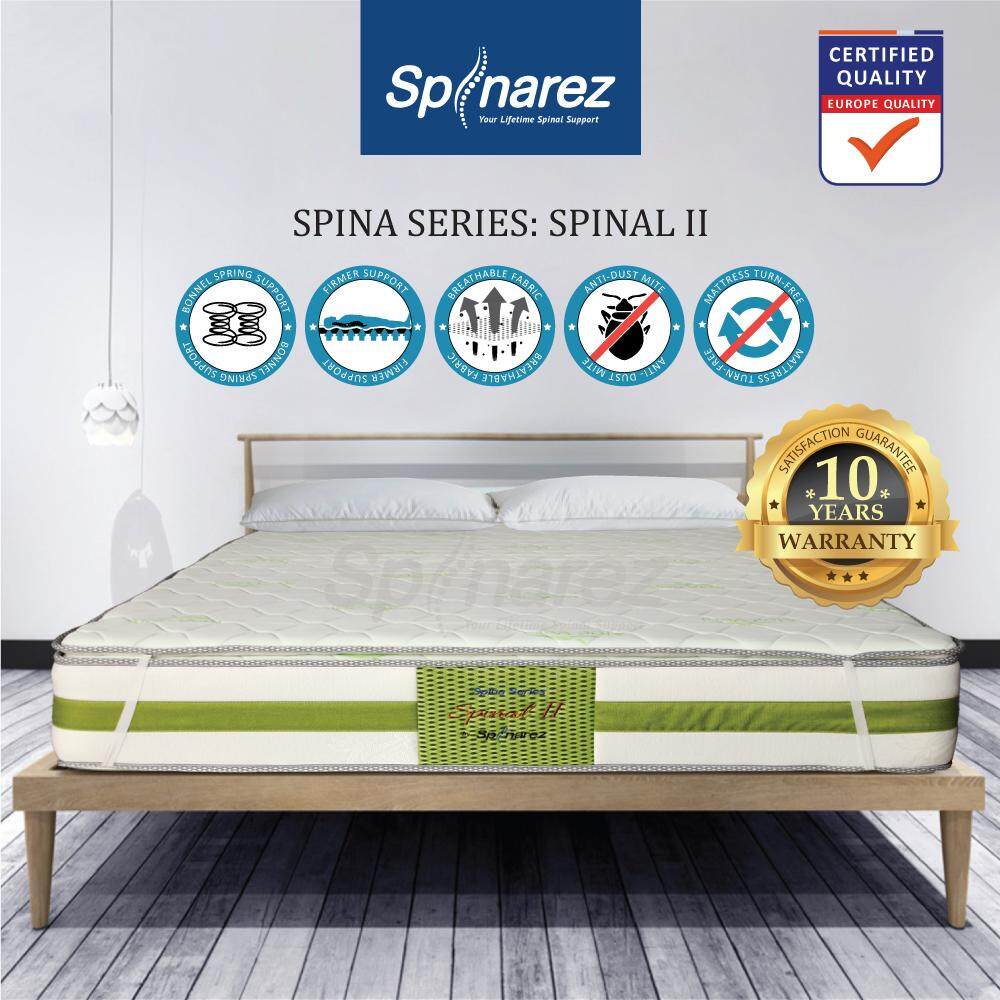 SpinaRez Spinal 2 Tilam Mattress 12 inch Flexi Pillow Top Foam Padding + Coconut Fiber & Bonnell Spring Hybrid