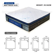 Load image into Gallery viewer, SpinaRez Dream Star Mattress 14 inch Individual Pocket Spring Mattress (King/Queen/Super Single/Single)
