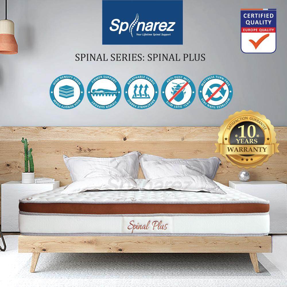 SpinaRez Spinal Plus Tilam Mattress 7 inch Euro Top + Coconut Fiber + Foam